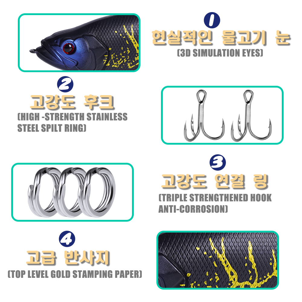 بطيئة غرق سويمبيتس الصيد السحر - مراجعة Fishing Lure Popper وسعره